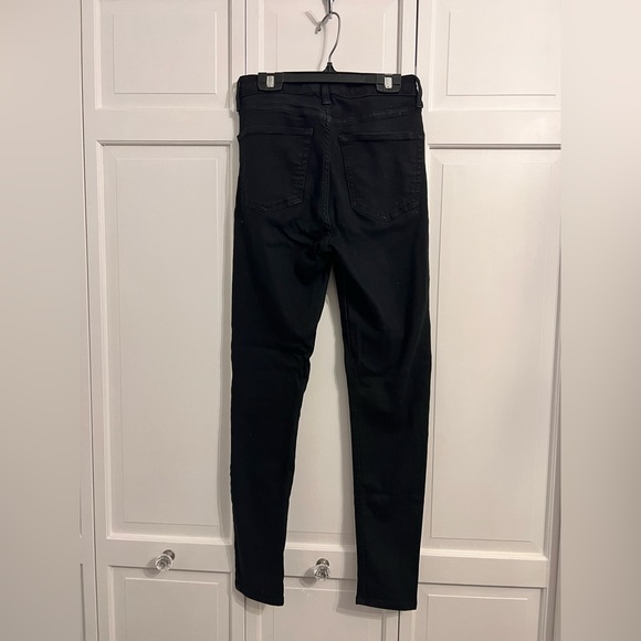 TOPSHOP MOTO Black High-rise Skinny Jeans - Picture 2 of 3